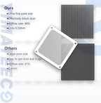 120mm Fan Filter PC Dust Filter for Computer Cooler/PSU/Routers PVC 50 Mesh, Magnetic Frame Dustproof Case Cover Fan Grills (PVC, 120 * 120mm, 2pcs, White)