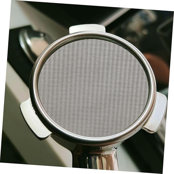 Lurrose Coffee Filter Screen Stainless Steel Espresso Coffee Filter for Brewing Easy to Clean and Install Reusable Accessory