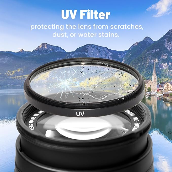 67mm UV/CPL/FLD Lens Filter Kit with Portable Travel Storage Case, 3 Pcs Multi-Coated HD Optical Glass Camera Filter Set with Ultra Slim Aluminum Alloy Frame for Camera Lens Accessories
