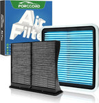 Cabin & Engine Air Filter Fit for Subaru Forester 2009-2018 H4 2.5L, Forester 2014-2018 H4 2.0L Activated Carbon Cabin Filter Replacement CF10930 16546AA090 Car Accessories