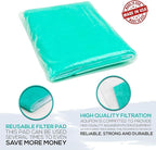 Aquarium Polishing Filter Pad 100 Micron Filters - Media Pads - Cut to Fit 24" by 36" - for Fish Tanks, Aquaculture, Hydroponics - USA Manufacturer (2 Pack)