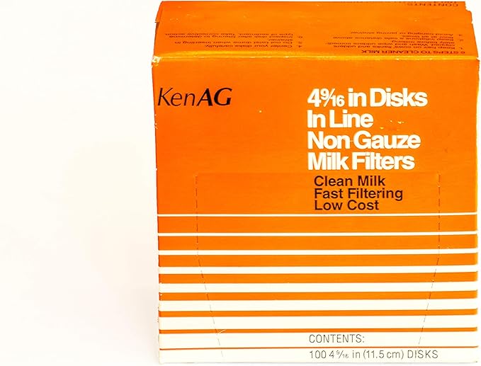 Kenag Milk Filter Disks 4-9/16" (100 disks) (2 Pack)