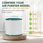 TP01 HEPA Replacement Filter Compatible with Dyson Tower Purifier Pure Cool Link TP01, TP02, TP03, AM11, BP01 Models, Compare to Part 968126-03, 2 Pack