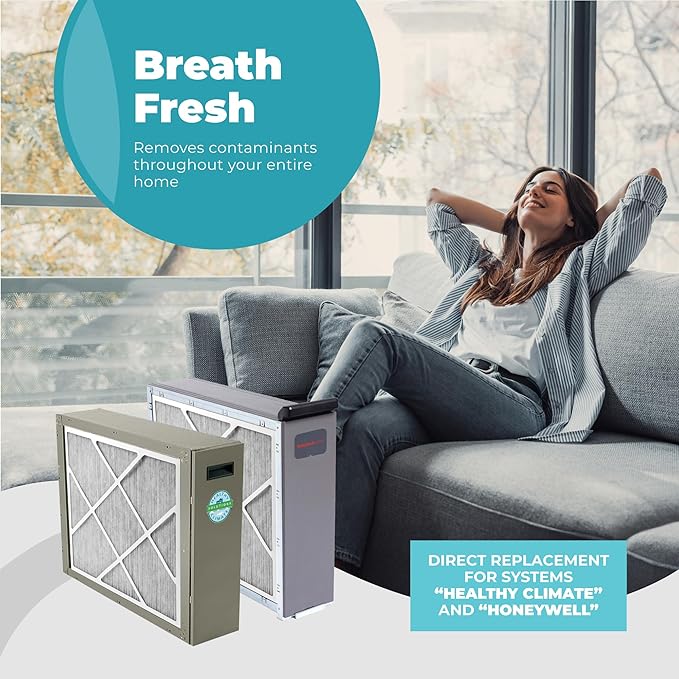 Lennox Healthy Climate Lennox X6675 20x25x5 Air Filter, Healthy Climate Carbon Clean Merv 16 Home Furnace Filter for HVAC system 5 Pack with Wholesalehome Cleaning Cloth