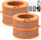 2 Pack PH04 Carbon Fiber Evaporator Filter Replacement Compatible with Dyson PH01 PH02 PH03 PH04 PH3A Air Puri-fier Humidifier Replacement Parts