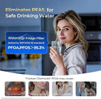 Waterdrop Plus WDP-F19C Replacement for GE® RPWFE®, RPWF (with CHIP) NSF 401 Refrigerator Water Filter, Compatible with WSG-4, GFE28GBLTS, GFE28GSKSS, PFE28KMKES, 3 Filters (Package May Vary)