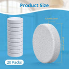 iSingo 20 Pack Core Mini Aroma Pads Replacement for LEVOIT LV-H128 Essential Oil Replacement Aromatherapy Refill Pads Compatible with LEVOIT Core Mini & LV-H128 Air Purifier, White