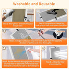 2-Pack 10x20x1 MERV 8 Reusable & Washable Electrostatic Air Filters - Long-Lasting Filter for HVAC, Furnace & Air Conditioner Units, Actual Size: 9-5/8” x 19-5/8” x 7/8”