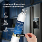 Waterdrop Plus EDR3RXD1 Replacement for Everydrop® Filter 3, 4396841, 4396710, Kenmore® 46-9083, 46-9030, WDP-F08, NSF/ANSI 401&53 Refrigerator Water Filter, 3 Filters
