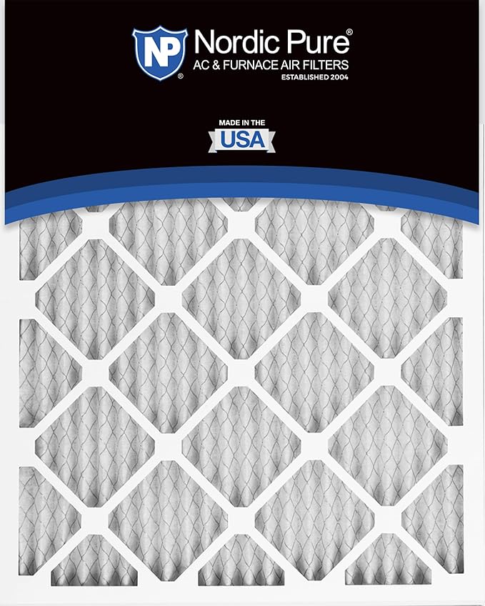 Nordic Pure 18x24x1 (Actual Size: 17 1/2 x 23 1/2 x 3/4) Pleated MERV 8 Air Filters 3 Pack