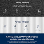 BLUEAIR Blue Pure 411 Auto,411,411+ Genuine Replacement Filter,Particle and Activated Carbon,fits Blue Pure 411 Auto,411 and 411+ Air Purifiers,(Pack of 11)