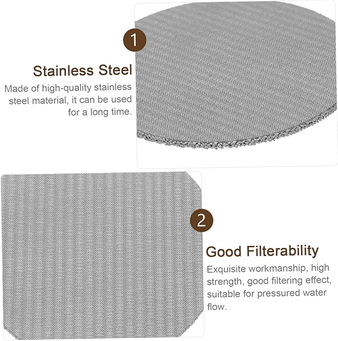Lurrose Stainless Steel Espresso Puck Screen for Coffee Machine Reusable Filter Mesh for Easy Brewing Compatible Espresso Machines and Coffee Makers