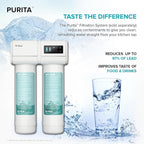 KRAUS Replacement Filter Cartridges for Purita 2-Stage Under Sink Water Filtration System with Carbon Block and Polypropylene Filters (Set of 2), FC-101