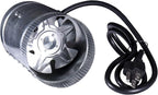 Hydro Crunch 4 inch 100 CFM Booster Fan & 4" x 12" Carbon Filter with 4" x 25ft. Ducting Hydroponic Ventilation Kit