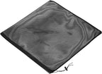 PATIKIL 18"x18" Pump Barrier Bag, Pond Pump Media Filter Bag with Drawstring for Most Pumps, Pond Biological Filters, Black