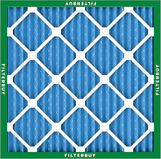 Filterbuy 18x18x1 Air Filter MERV 13 Optimal Smoke & Allergy Defense (3-Pack), Electrostatic Pleated HVAC AC Furnace Filters Replacement, Made in USA (Actual Size: 17.75 x 17.75 x 0.75)