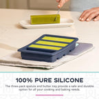 Magical Butter Bundle with Filter Press & Silicone 3-Pack Spatulas – Mess-Free Straining System with Heat-Resistant Tools for Easy Stirring, Scraping & Cleanup