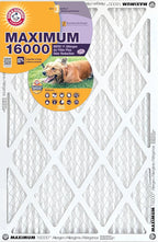 Arm & Hammer Max Allergen & Odor Reduction 14x14x1 Air and Furnace Filter, MERV 11, 4-Pack