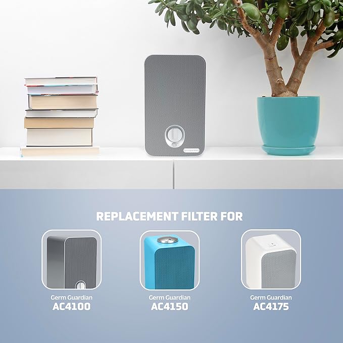 Germ Guardian FLT4100 True HEPA Genuine Air Purifier Replacement Filter E for GermGuardian AC4100, AC4150P, AC4150BL, and More