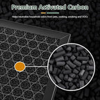 3-Pack HRFSC1 Replacement Filter S Compatible with Honeywell HPA3000 PowerPlus and HPA5000 Air Purifier, HRFSC1 Activated Carbon Filter for Home Renovation VOCs