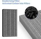 2 Packs F1 Filter Odor Removal Replacement Filter Compatible with 3M Filtrete C01 T02 Series FAP-C01-F1, FAP-T02-F1, FAP-C01BA-G1, FAP-T02WA-G1, FAP-ST02W and FAP-ST02N Air Purifi-er