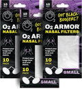 O2 Armor Nose Filters for Welders & Allergies - Nose Filter for Dust - Nasal Filters for Welding - Nose Dust Mask for Construction (30 Pack - 3x10, Size Small)