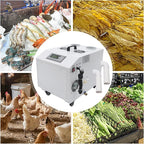 Industrial Ultrasonic Humidifier, 33 lbs/Hour High Output Stainless Steel Humidifier with Wheels 1200W 110V Commercial Humidifier for Greenhouse and Warehouse, Covers 1291-1614 sq ft