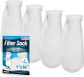 Aquatic Experts 4 inch Ring 100 Micron Felt Filter Sock - Filter Socks for Saltwater Aquarium, Sump Filter Sock, Freshwater Aquarium Socks, Reef Filter Sock (4"x14", 4 Pack)