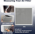 20x20x1 Reusable Air Filter, Electrostatic, Washable Lasts a Lifetime, Breathe Fresher Air in Home and Office HVAC AC Furnace Systems, Merv 8 (Actual Size: 19.75x19.75x1 Inch)