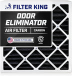 Filter King 21.5x23x1 Air Filter | 4-PACK | Carbon MERV 8 HVAC Pleated A/C Furnace Filters | MADE IN USA | Actual Size: 21.5 x 23 x .75"