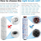 Replacement Parts for Bissell Crosswave Pet Pro 1785A 2306A 1785 Vacuum Cleaner, 2 Pack 1868 Brush Roll for Bissell crosswave and 2 Pack 1866 replacement filters Part 1608683, 1608684 LUXRILIX