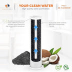 Aquaboon 5 Micron 20 x 4.5 Water Filter Cartridges Set of 4, Whole House Water Filter Replacements for 2-Stage Sediment & Chlorine, Odors Reduction