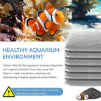 6 Pack Aquarium Activated Carbon Bags, Chemical Aquarium Filter Media, Activated Charcoal Fit for Marineland All C-Series and Magniflow Canister Filters, Rite-Size S, T and X, Fish Tank Carbon Filte
