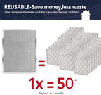 MERV 8 16x20x1 Washable Aluminum Lifetime Furnace Filter, Reusable AC/HVAC Filter, Permanent Air Filter, Easy to Clean, Healthier Home or Office