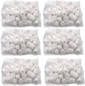 TOPZEA 6 Lb Aquarium Filter Media Ceramic Rings, Premier Bio Filter Medias with Zipper Mesh Bags for Koi Pond, Canister, Fish Tank Filter, Pure White