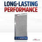 14x24x1 Electrostatic Air Filter, MERV 8, Washable, Reusable Furnace AC/HVAC Filter, Energy Saving, Easy to Clean, Long-Lasting by LifeSupplyUSA