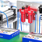 TAILONZ PNEUMATIC 0-150PSI 1/2 Inch NPT Aluminum Alloy Air Filter Drying System, Particulate Filter, Coalescing Filter, Desiccant Dryer Filtration and Drying