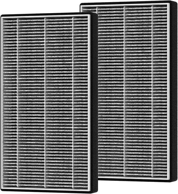 2 Packs F1 Filter Odor Removal Replacement Filter Compatible with 3M Filtrete C01 T02 Series FAP-C01-F1, FAP-T02-F1, FAP-C01BA-G1, FAP-T02WA-G1, FAP-ST02W and FAP-ST02N Air Purifi-er