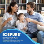 ICEPURE RWF0600A Refrigerator Water Filter Compatible for GE MWF, MWFINT, MWFA, HDX FMG-1, GSE25GSHECSS, 46-9991, GSH25JSDDSS, GSHS6LGBBHSS, PC75009, RWF1060,GSHS6HGDBCSS, 197D6321P006 3PACK