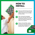 Filterbuy 20x23x1 Air Filter MERV 10 Odor & Allergy Defense with Activated Carbon (12-Pack), Electrostatic Pleated HVAC AC Furnace Filters Replacement, Made in USA (Actual Size: 19.50 x 22.50 x 0.75)