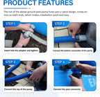 1.5" Pool Pump Hose for 29060E Intex Pumps, Saltwater Systems, and Sand Filters,59" Long Replacement Hoses fit for Intex & Coleman Above Ground Pools Parts (2 Pack)