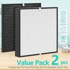 EJ120 Replacement Filter Compatible with EJ Air Purifier, Include Efficiency Filter and Activated Carbon Filter