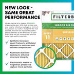 Filterbuy 20x25x1 Air Filter MERV 11 Superior Pet & Allergy Defense (5-Pack), Electrostatic Pleated HVAC AC Furnace Filters Replacement, Made in USA (Actual Size: 19.50 x 24.50 x 0.75)