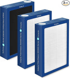 [Upgraded] Uaswpart Classic 500/600 Series Dualprotection Filter Compatible with Blueair Classic 500/600 Series Air Purifier Models Classic 580i 680i 501 503 505 510 550E 555EB 601 605, 3 Packs