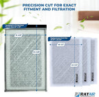 RayAir Supply 20x25 Replacement Filter Pads Compatible with Dynamic Air Cleaner 20X25 Refill (3 Pack) White, Made in USA