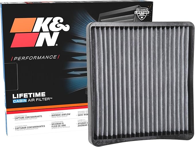 K&N LIFETIME Cabin Air Filter: Premium, Washable, Clean Air for your Cabin: Compatible with 2016-2024 JEEP/RAM: Grand Wagoneer, Wagoneer, 1500, 2500, 3500, 4500, 5500, VF2065