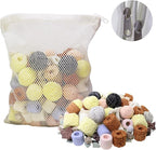 Aquarium Filter Media 15-in-1 Mineral Balls & Ceramic Rings - 500g with Zippered Mesh Bag for Fish Tank/Pond Filters