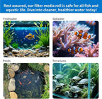 2" Thick Koi Pond Filter Pad, 18" x 36" Fish Pond Filters for Outdoor Ponds, Pond Filter Media, Pond Filter Material White Bulk Roll-Cut to Size-Fit for Aquarium Filter Floss