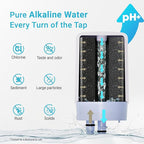 AQUA CREST Alkaline Faucet Water Filter, Replacement for Brita® Filter, Increase PH, Brita® Filter Replacement, 36311 On Tap Water Filtration System, FR-200, FF-100, 3 Packs