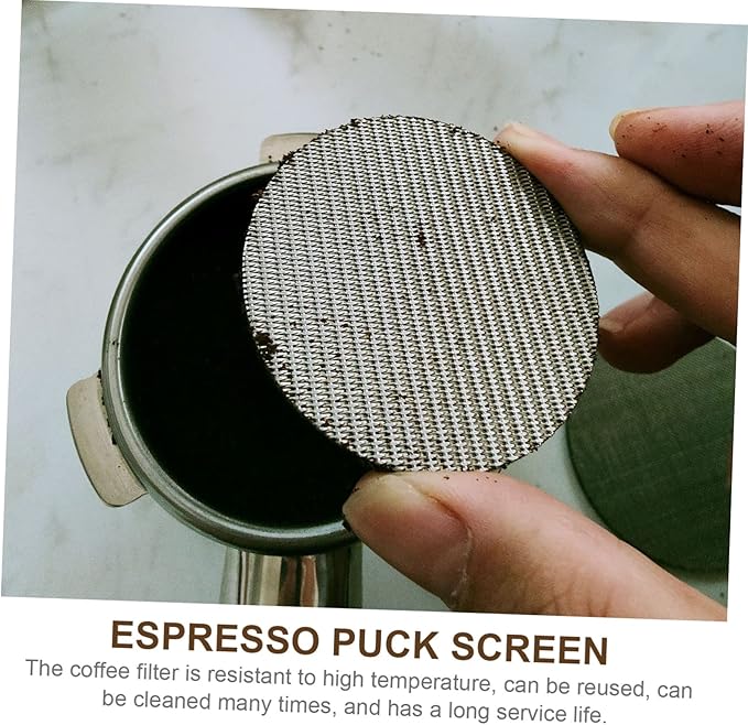 Espresso Filter Plate Stainless Filter Mesh for Optimal Extraction Easy to Clean and Install for Home Commercial Use